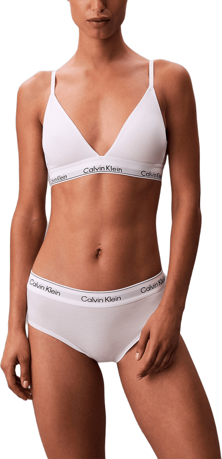 Lättvadderad Triangelbh, i skön Bomull & modal blandning, från Calvin Klein, i färgen White.