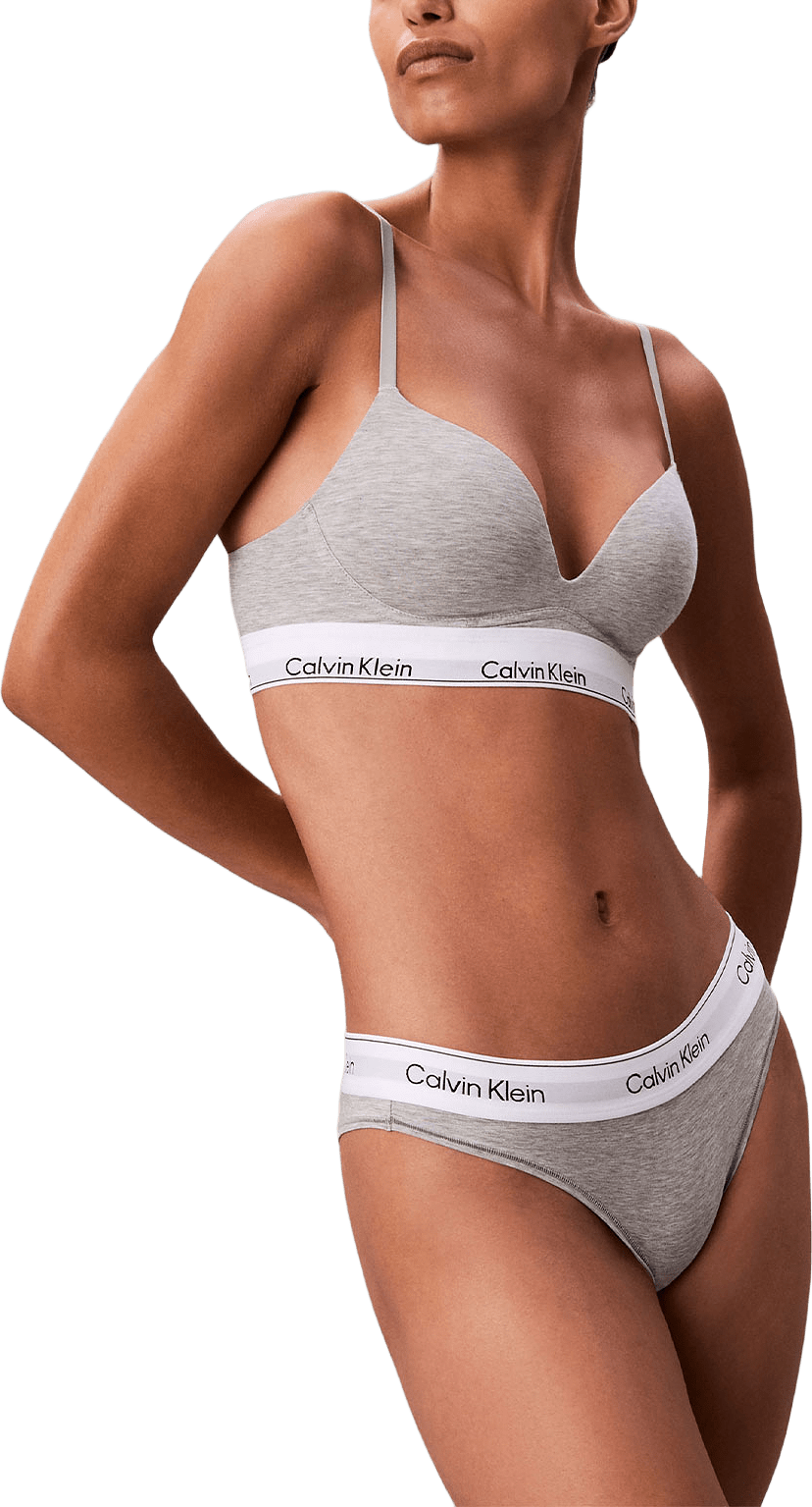 Brazilian Briefs - Icon Cotton Modal, från Calvin Klein, i färgen Grey Heather.