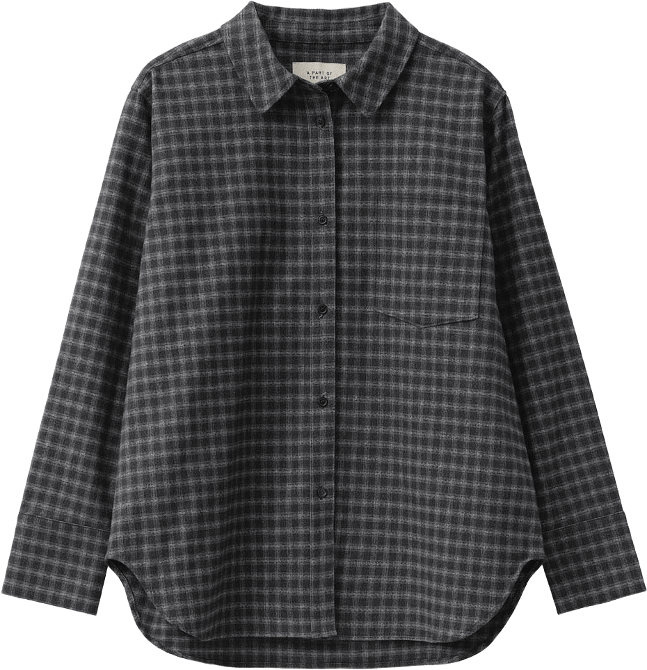 Bold Shirt Soft Wool, från A Part Of The Art, i färgen Black Check.