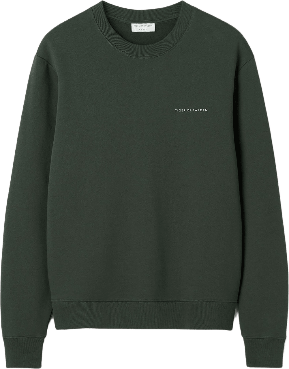 Emerson Jersey Bomullströja, från Tiger of Sweden, i färgen Midnight Green.