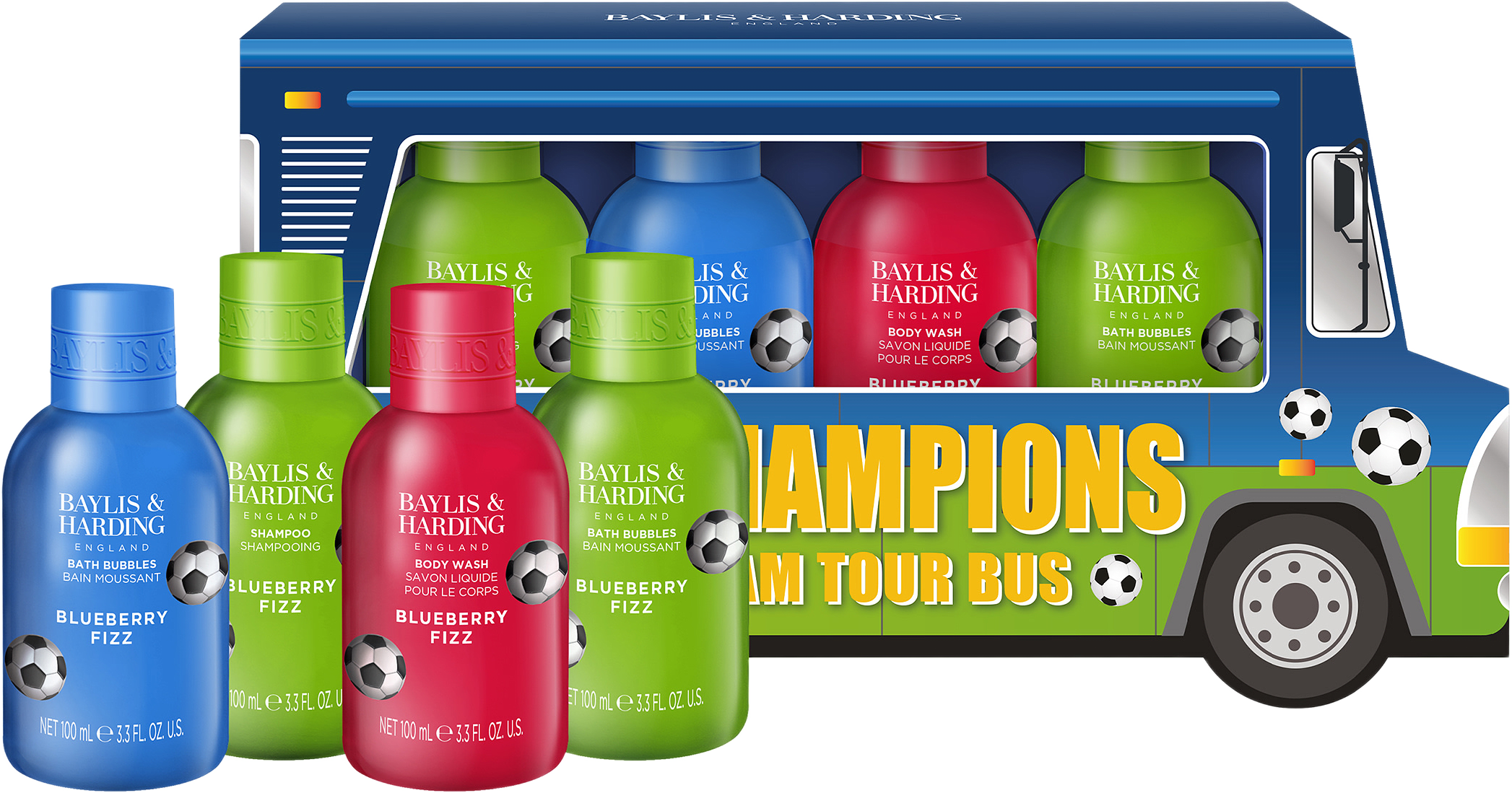 Football Bus Gift Set, från Baylis & Harding.