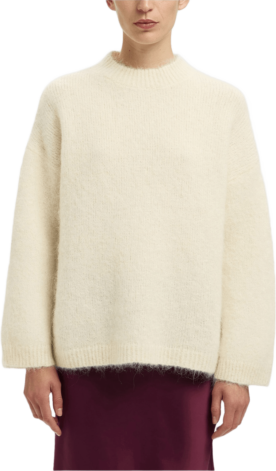 SLFGABRIELLA Pullover, från Selected Femme, i färgen Birch.