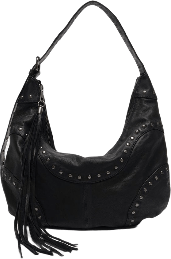 Dagmar Rivet Washed w. Antique Silver, från Nunoo, i färgen Black.