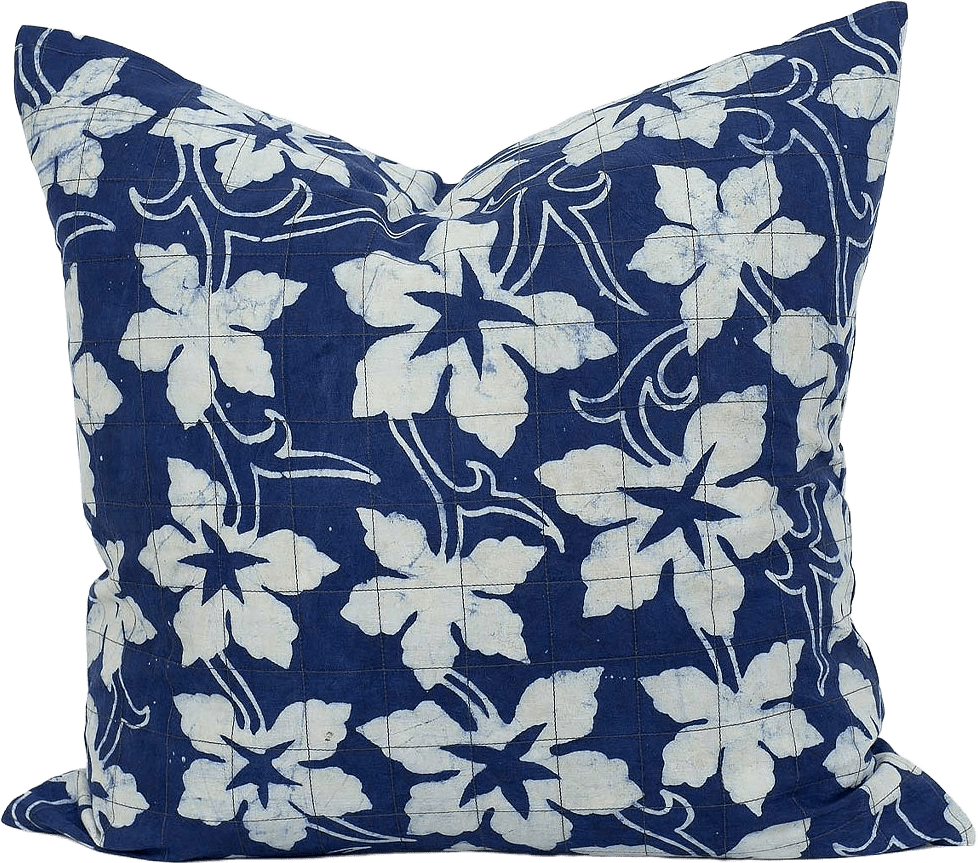 FIG LEAF Kuddfodral 50x50, blå, från A World of Craft, i färgen Blå.