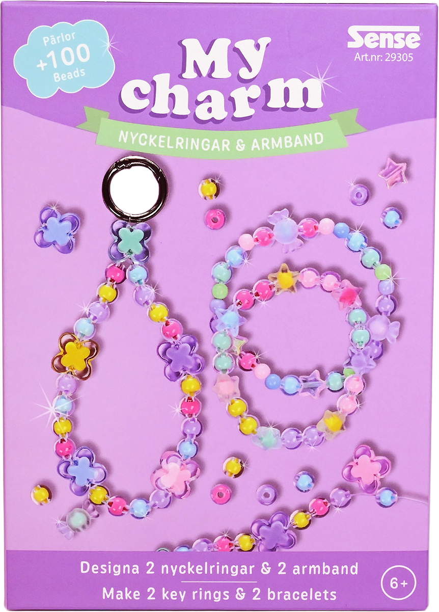 Pärlset Nyckelring & Armband Multi, från SENSE.