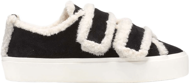SHEARLING LOW VELCRO, från Inuikii, i färgen Black.