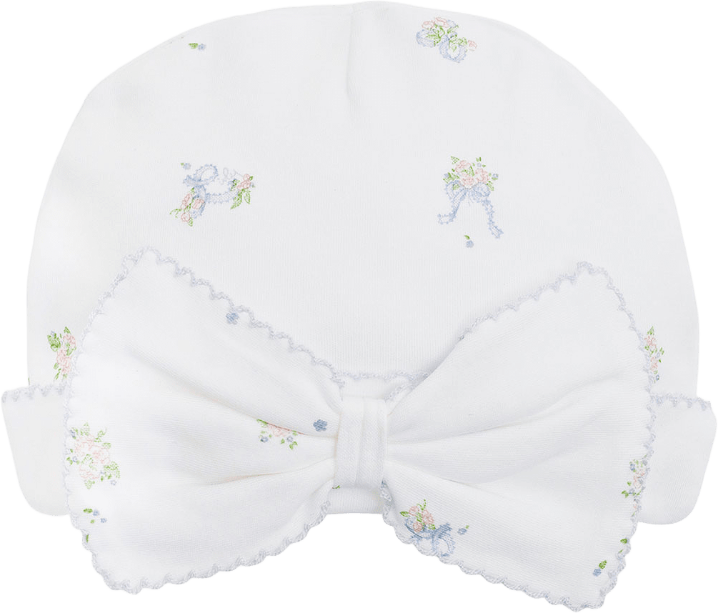 Roses And Ribbons Bow Hat, från Livly, i färgen White.
