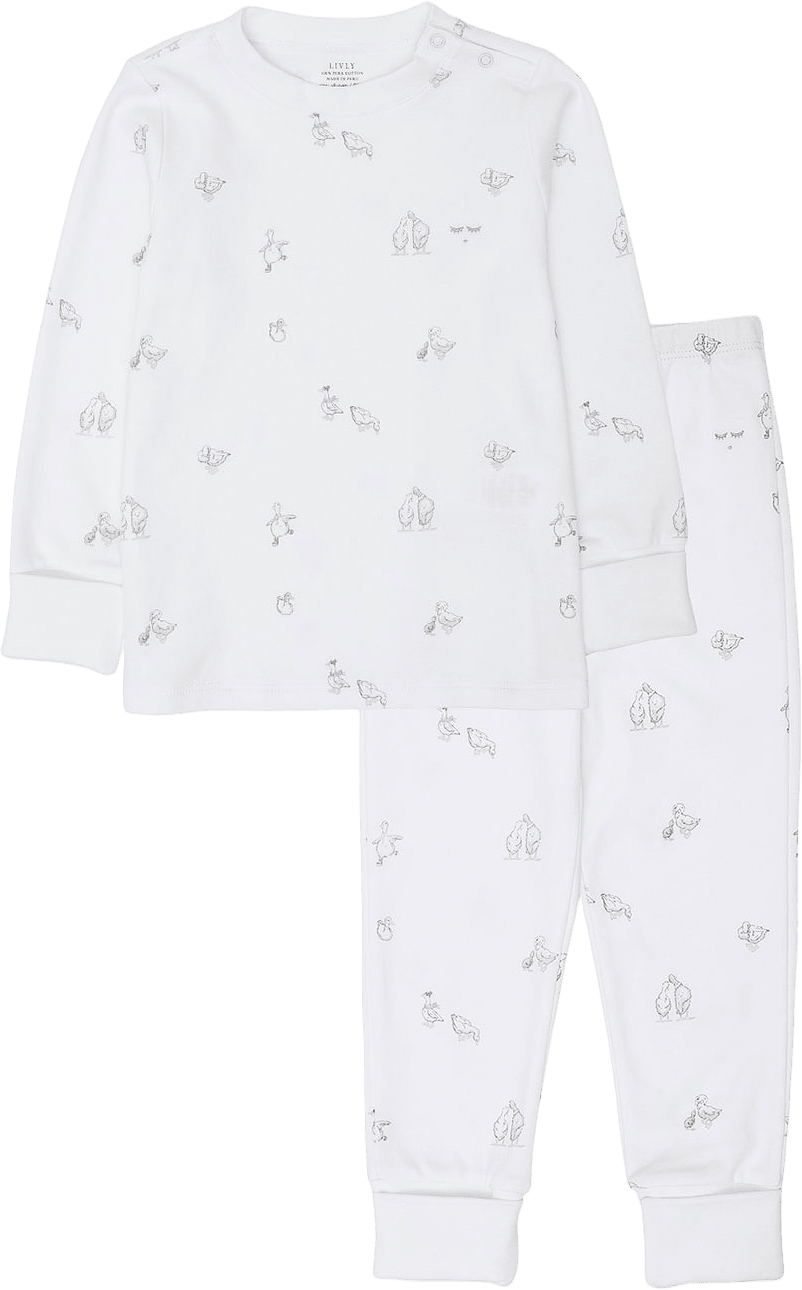 Geese 2 Piece Set, från Livly, i färgen White.