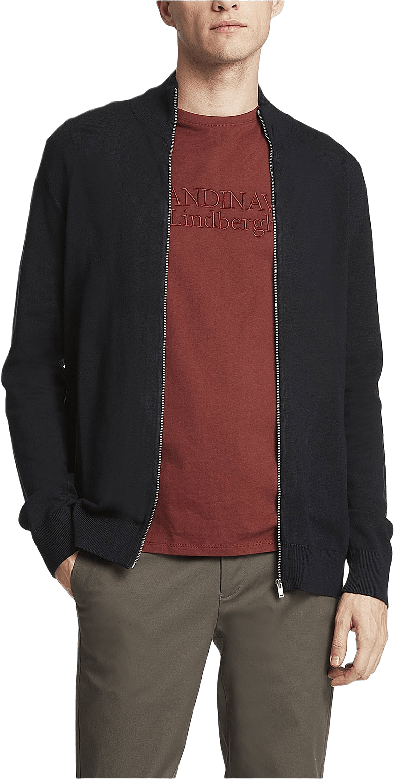 Ecovero L/S Zip Cardigan Knit