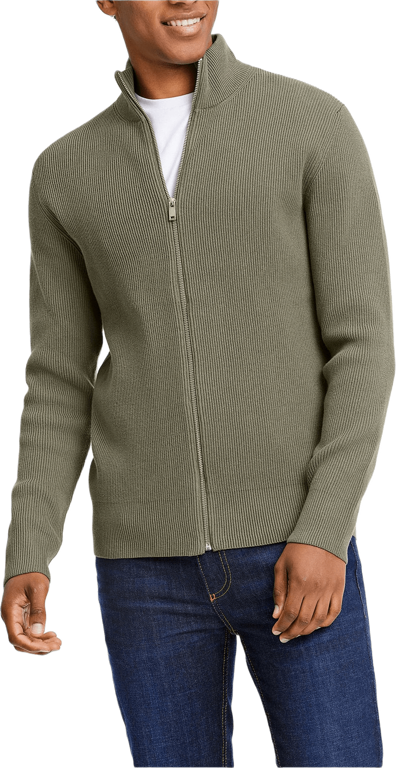 Knitted Zip Cardigan Knit