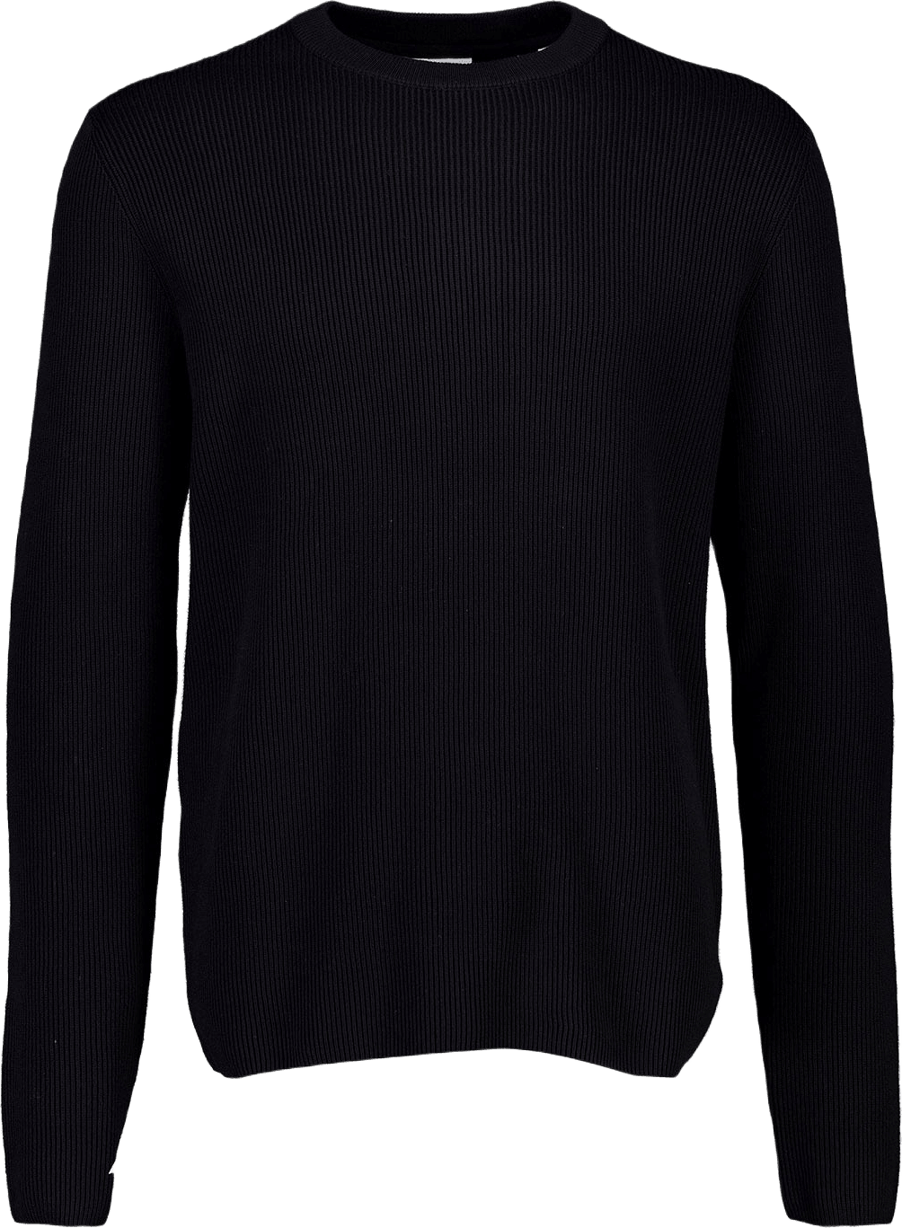 Rib Knitted O-Neck Knit, från Lindbergh, i färgen Black.