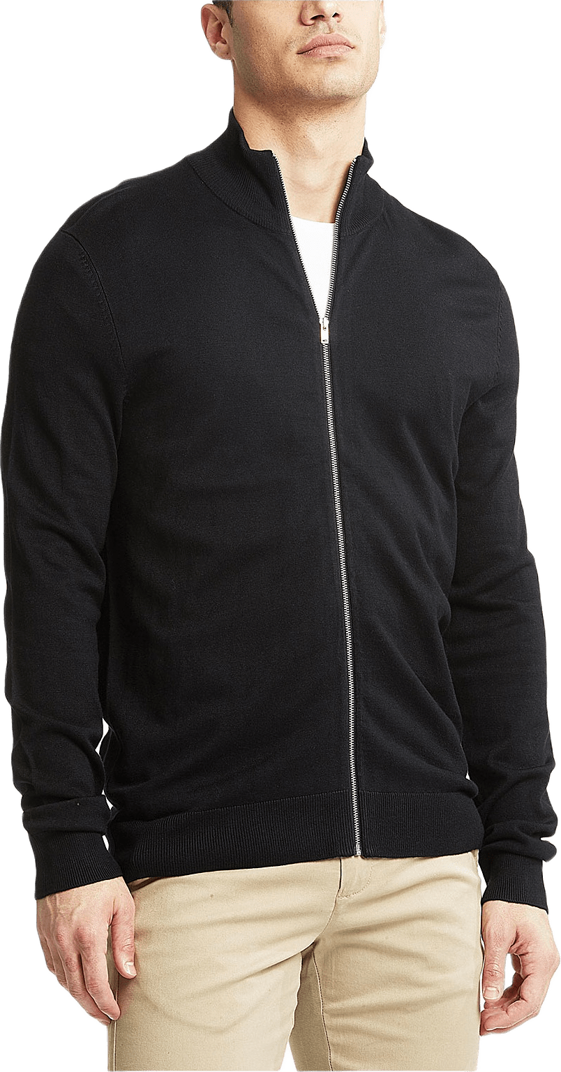 Ecovero L/S Zip Cardigan Knit
