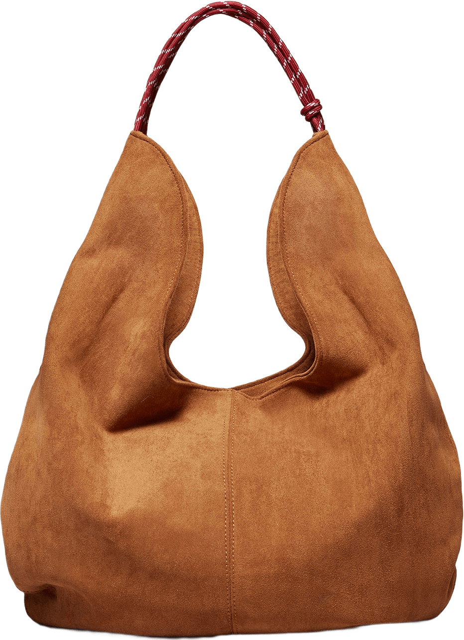 Fake Suede Tote Bag, från Ceannis, i färgen Cognac.