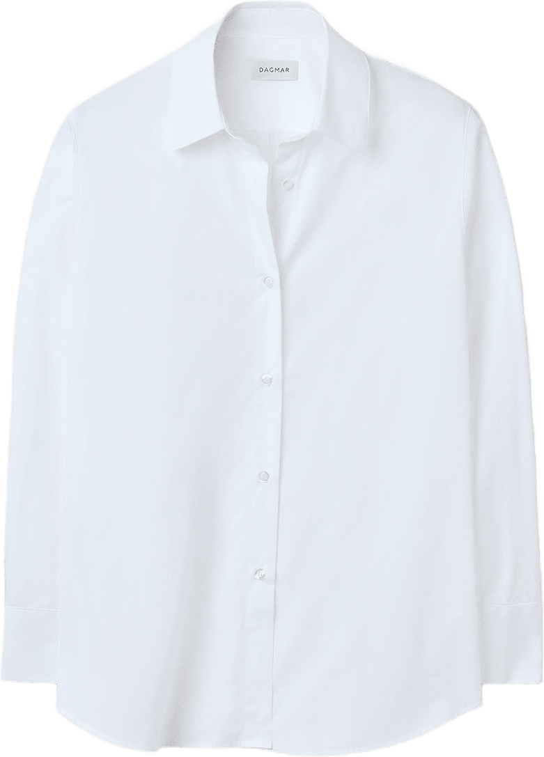 Relaxed Poplin Shirt, från Dagmar, i färgen White.