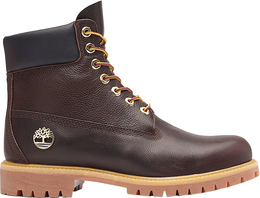 6 Inch Premium Boot, från Timberland, i färgen Dk Brn Fg W Blk.