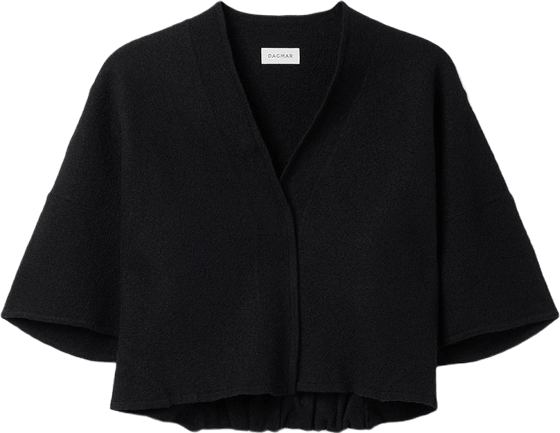 Short Wool Cardigan, från Dagmar, i färgen Black.