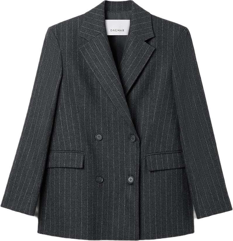 Db Classic Blazer, från Dagmar, i färgen Grey Pinstripe.