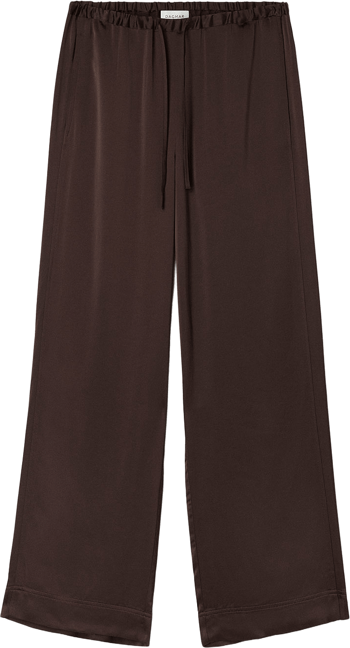 Drawstring Trousers, från Dagmar, i färgen Chocolate Brown.