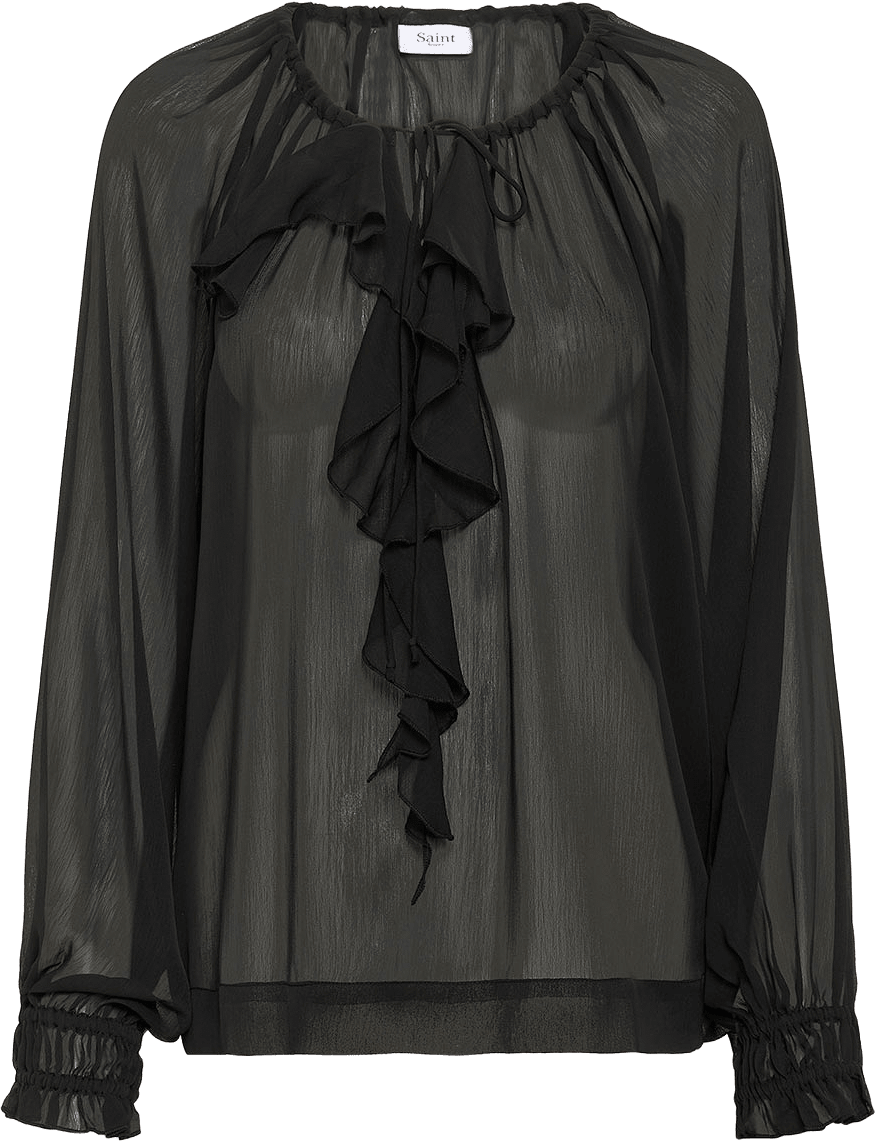 LazieSZ Blouse, från Saint Tropez, i färgen Black.