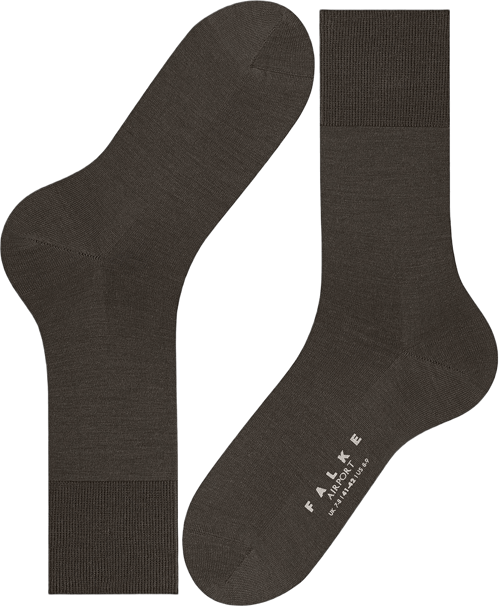 Airport Socks, från Falke, i färgen Brown Mel.