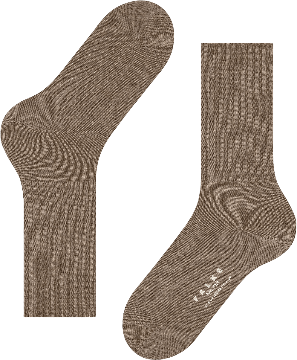 Nelson Boot Socks, från Falke, i färgen Nutmeg Mel.