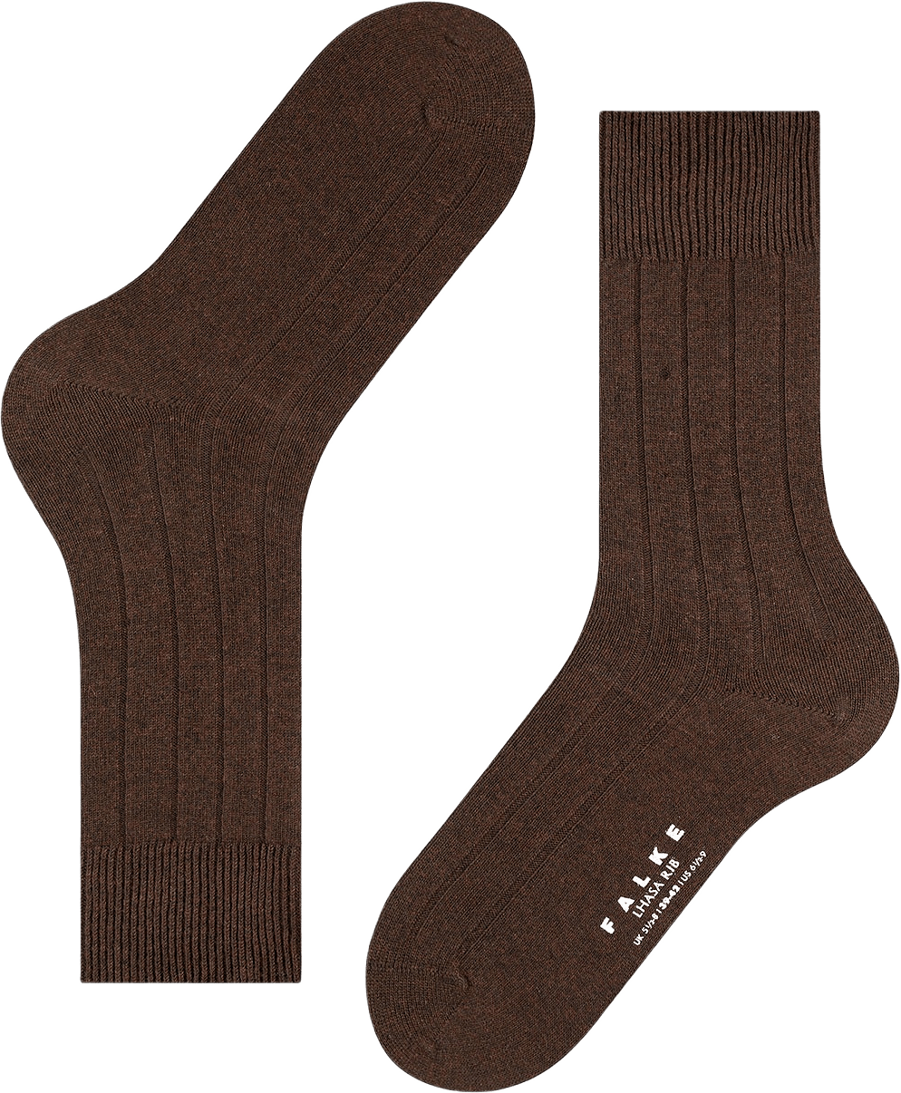 Lhasa Rib Socks, från Falke, i färgen Brown.