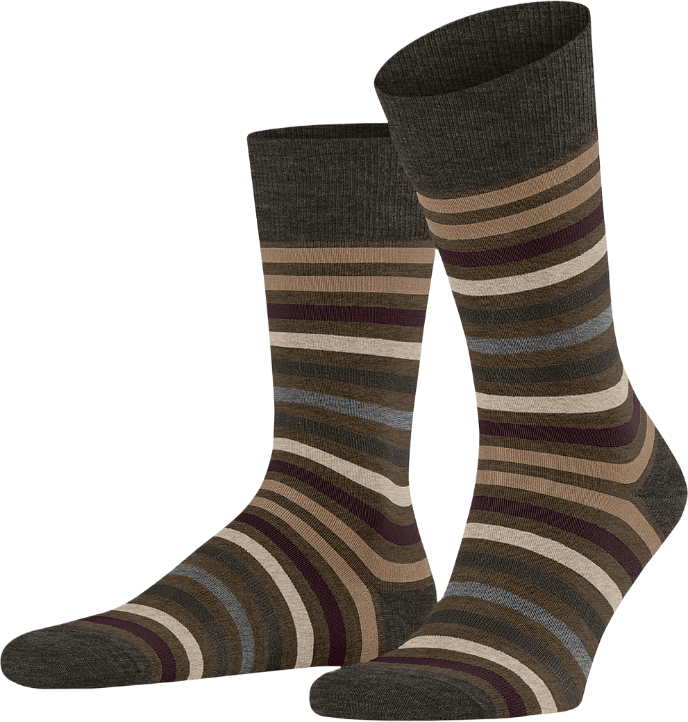 Tinted Stripe Socks, från Falke, i färgen Beech.