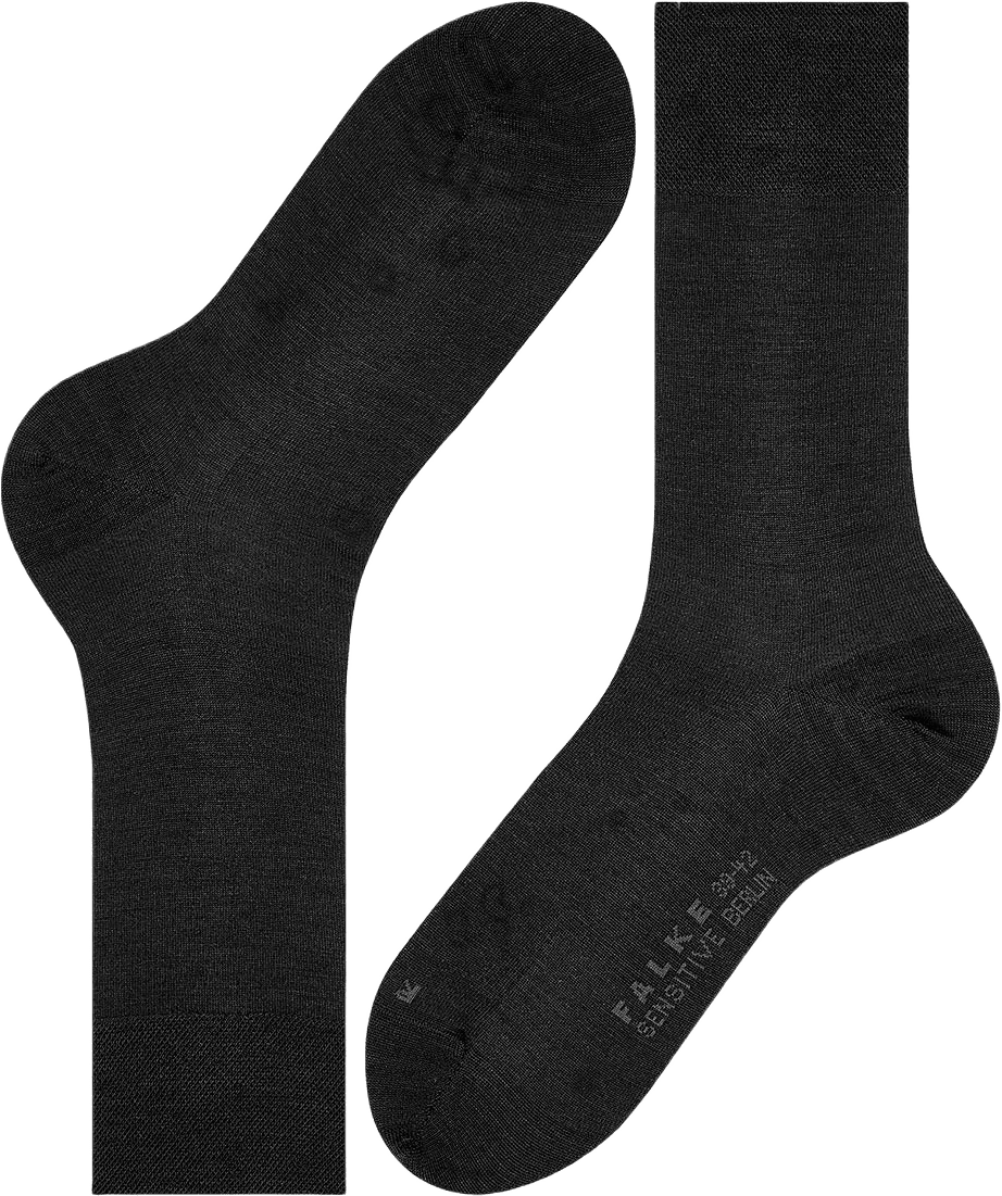 Sensitive Berlin Socks, från Falke, i färgen Black.