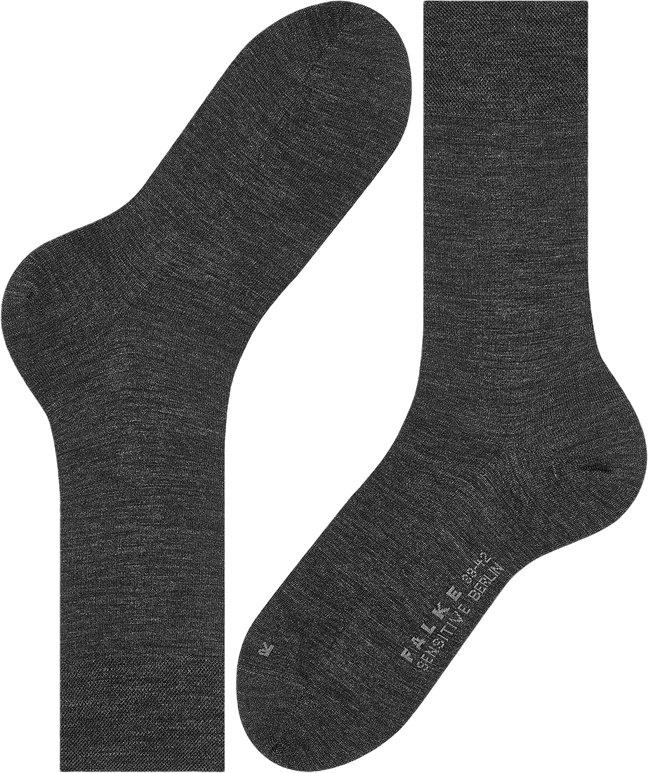 Sensitive Berlin Socks, från Falke, i färgen Anthra.mel.
