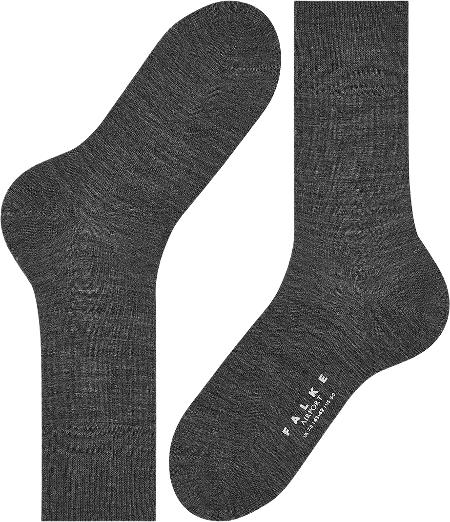 Airport Socks, från Falke, i färgen Dark Grey.