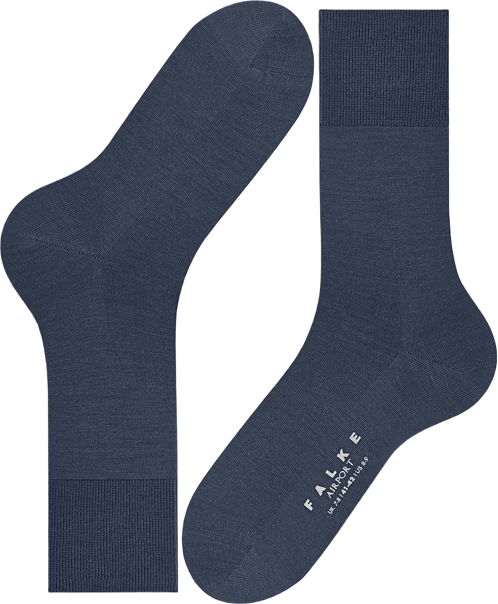 Airport Socks, från Falke, i färgen Dark Blue Mel.