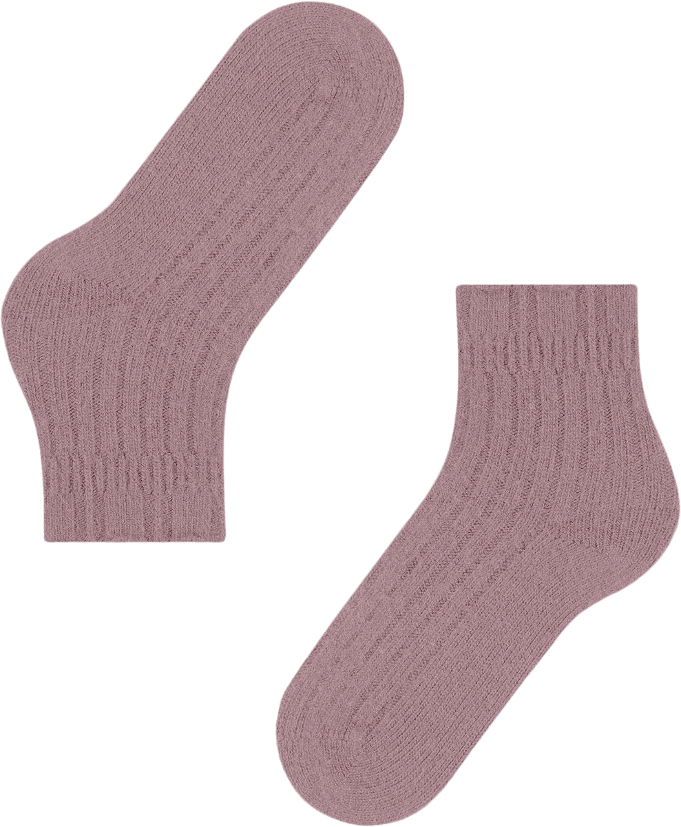 Bedsock Rib House Socks, från Falke, i färgen Brick.