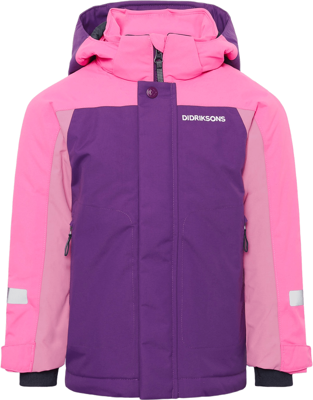Neptun Kids Jacket, från Didriksons, i färgen Royal Purple.