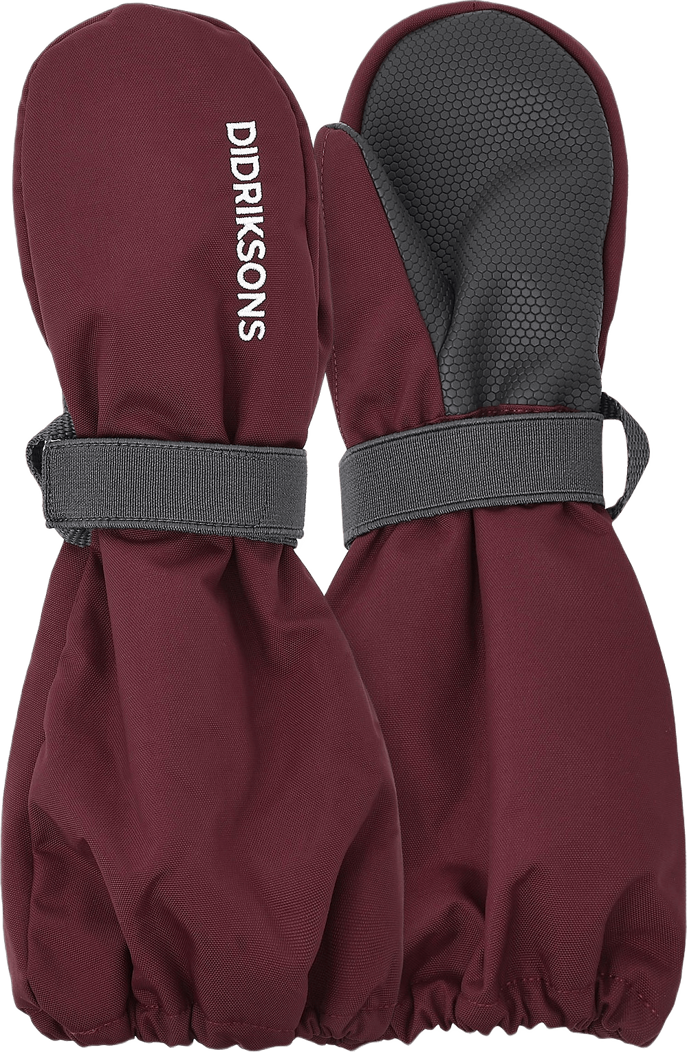 Biggles Kid's Mittens, från Didriksons, i färgen Anemon Red.