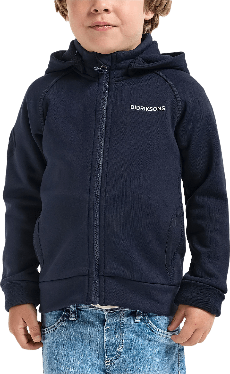 Siljan Fullzip, från Didriksons, i färgen Navy.