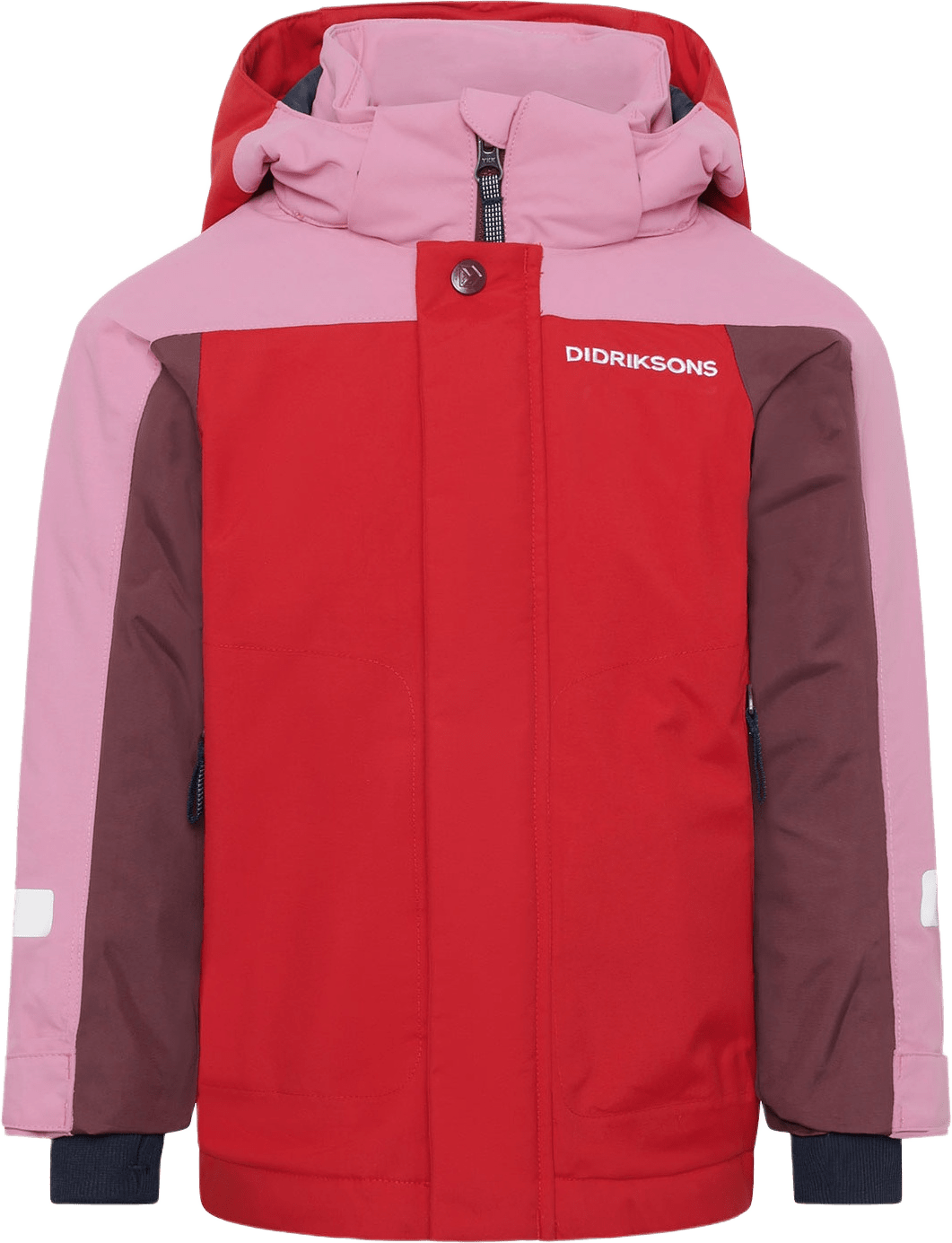 Neptun Kids Jacket, från Didriksons, i färgen Pomme Red.