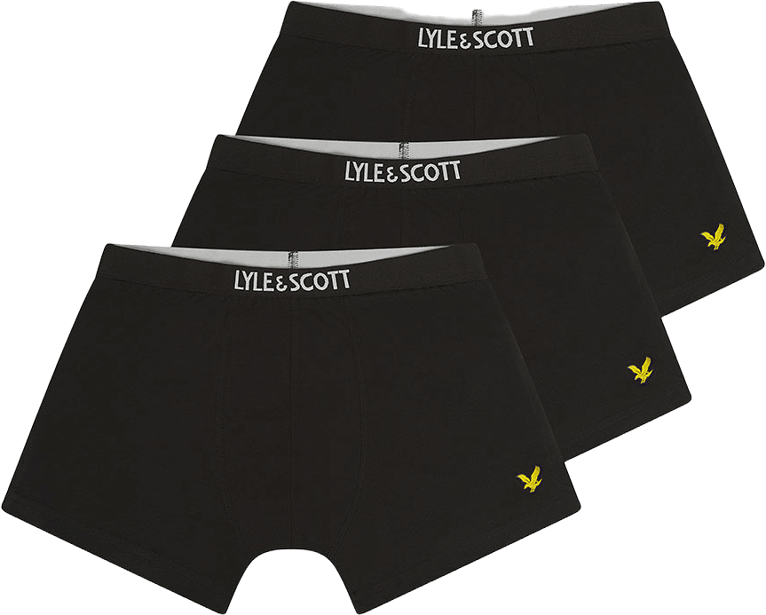 Kalsonger RODRIGO, 3-pack, från Lyle & Scott, i färgen Black.