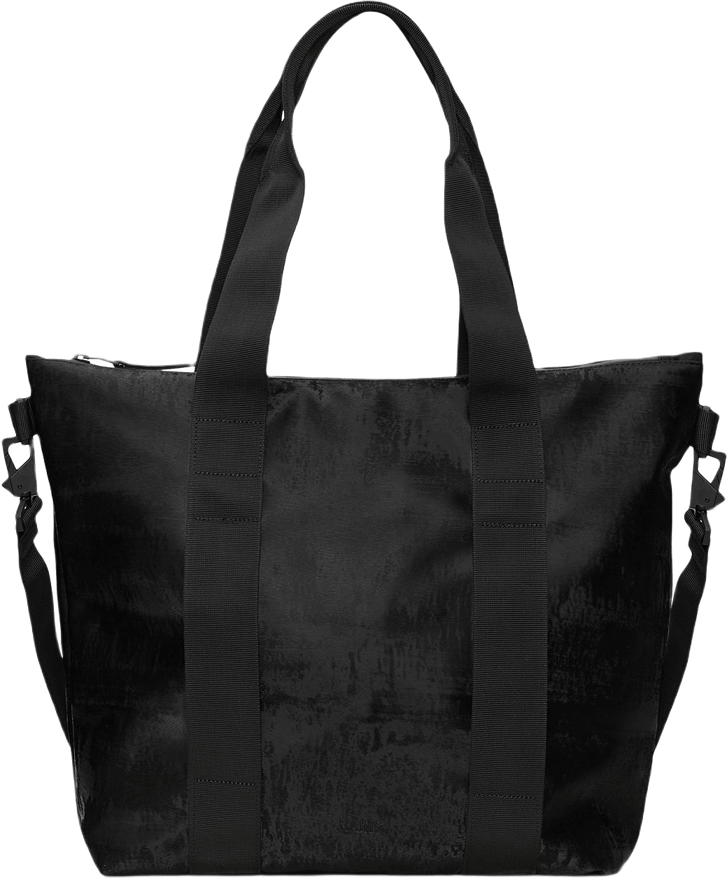 Tote Mini W3, från Rains, i färgen Coal.