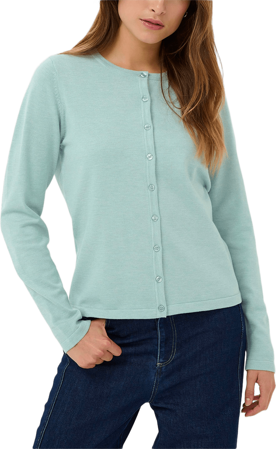 MilaSZ Cardigan, från Saint Tropez, i färgen Ether Melange.