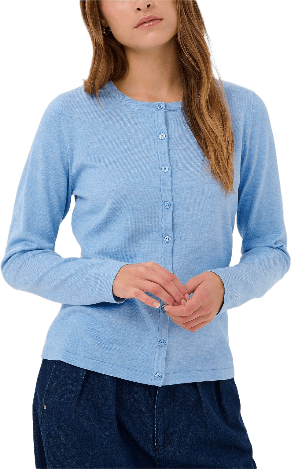 MilaSZ Cardigan, från Saint Tropez, i färgen Allure Melange.