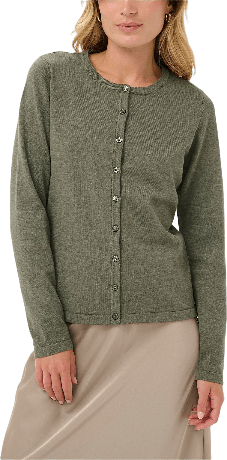 MilaSZ Cardigan, från Saint Tropez, i färgen Agave Green Melange.