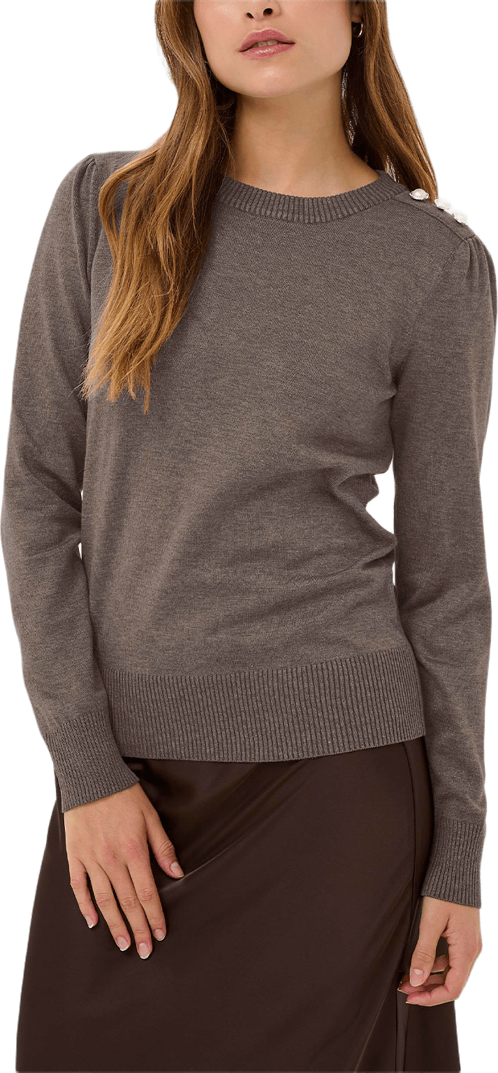 MoeSZ Deco Pullover, från Saint Tropez, i färgen Mink Melange.