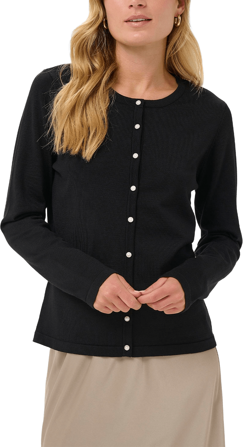 JilaSZ Deco Cardigan, från Saint Tropez, i färgen Black.