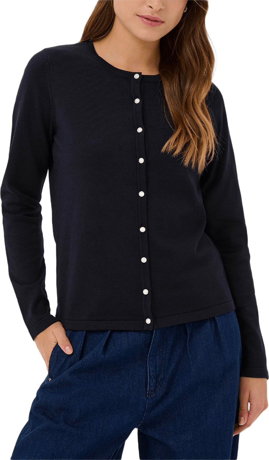 JilaSZ Deco Cardigan, från Saint Tropez, i färgen Night Sky.