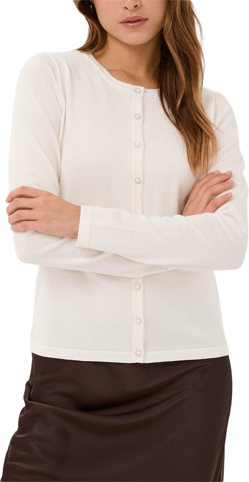 JilaSZ Deco Cardigan, från Saint Tropez, i färgen Ice.