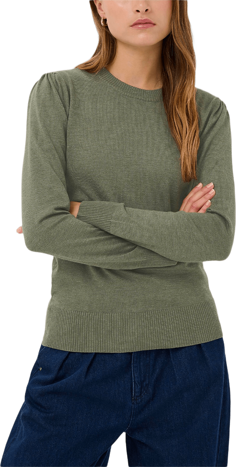 Mila Sweater, från Saint Tropez, i färgen Agave Green Melange.