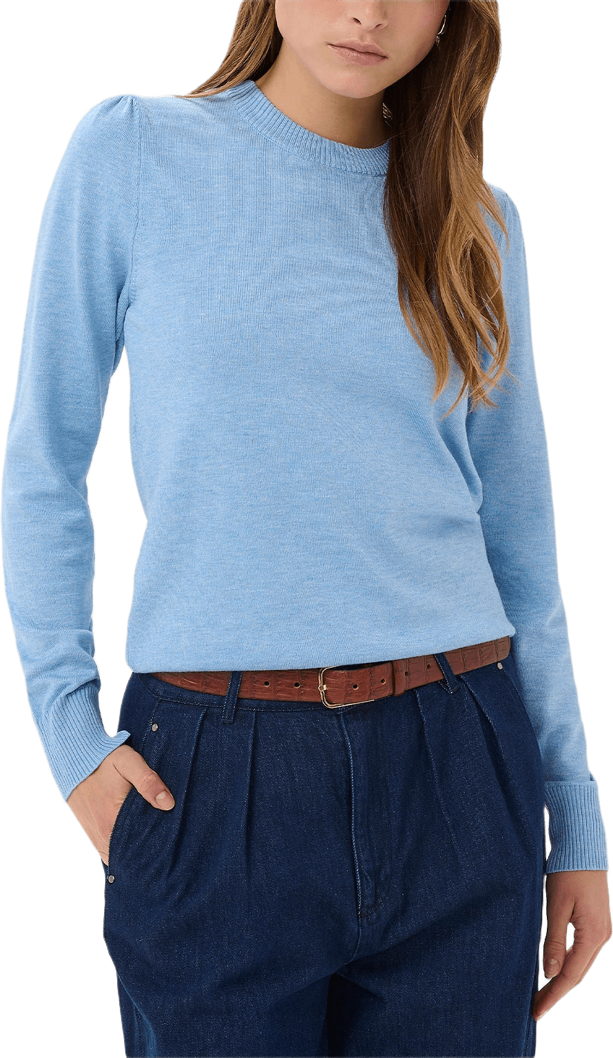 Mila Sweater, från Saint Tropez, i färgen Allure Melange.