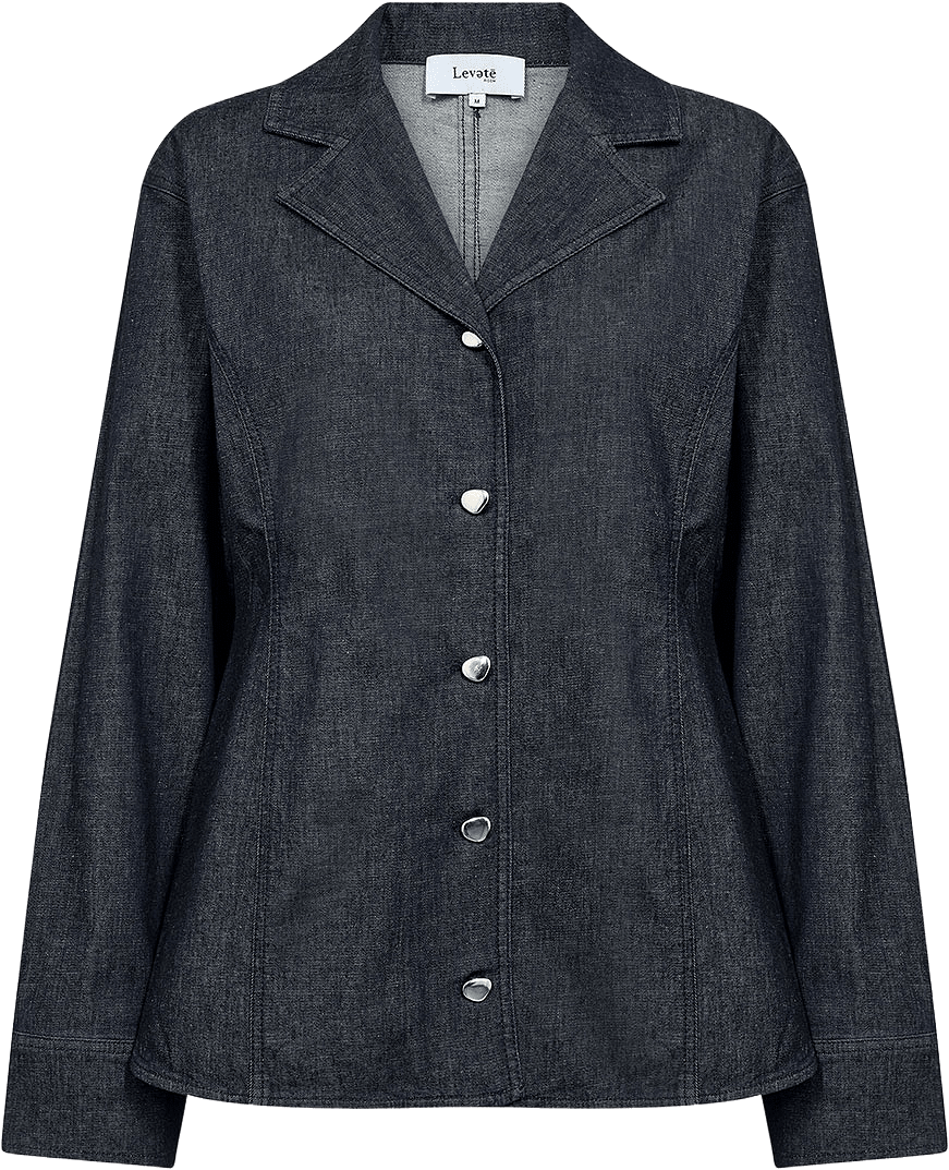 LR-Nuri 1 Shirt, från Leveté Room, i färgen Dark Navy.