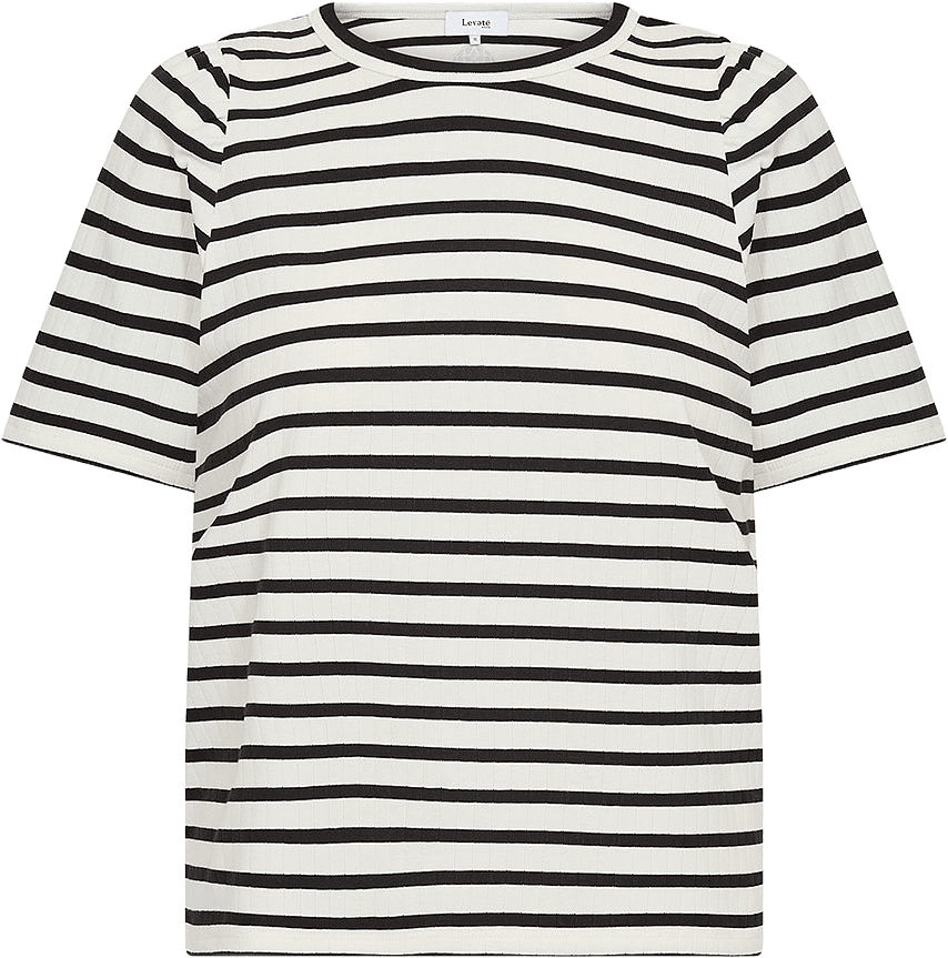 LR-Neddie 1 T-Shirt, från Leveté Room, i färgen Star White Combi.