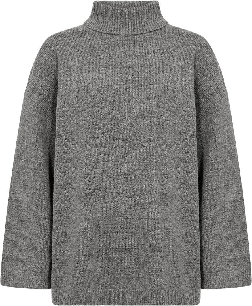 SC-Vida 1 Pullover, från Soyaconcept, i färgen Med. Grey Melange.